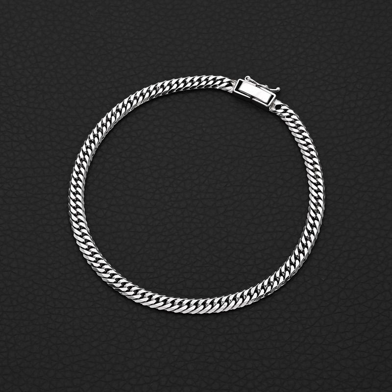 【数量は多】 PT850(プラチナ) メルカリ - 18cm 10.0g 6面ダブル 喜平ブレスレット アクセサリー