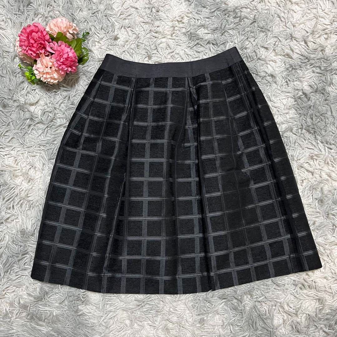 新品未着用】Harrods ハロッズ 上品タックフレアスカート サイズ