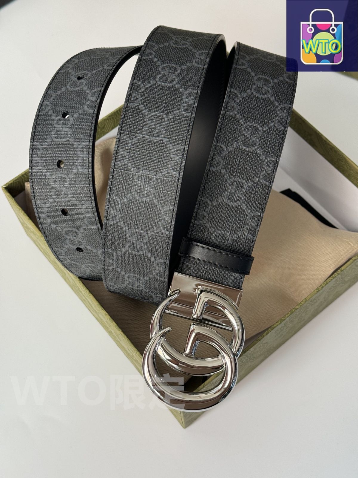 今日特価】Gucci グッチ ダブル G レトロ回転バックル ベルト