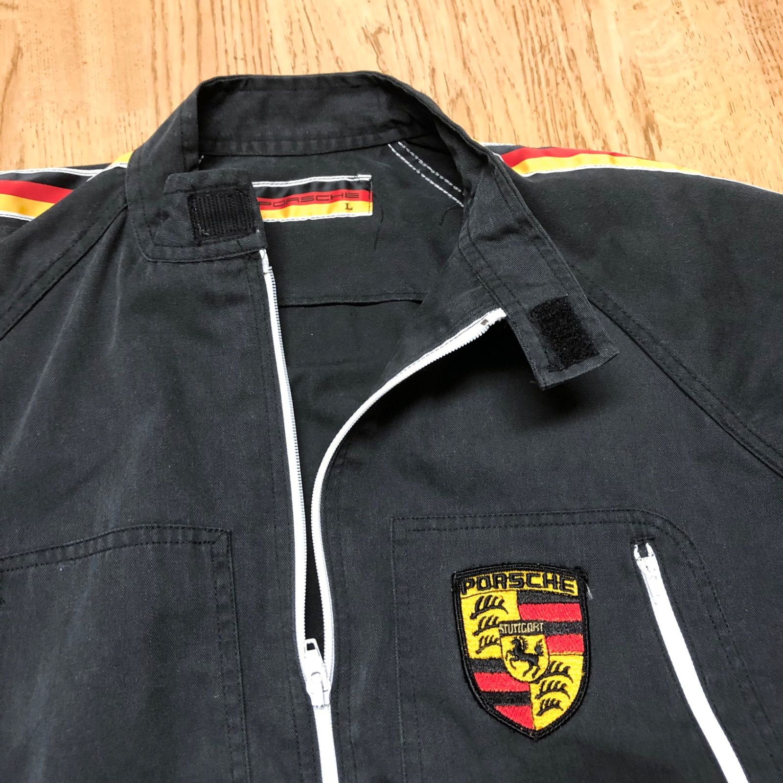 PORSCHE ポルシェ メンズL つなぎ ピットスーツ 作業着 ワークウェア