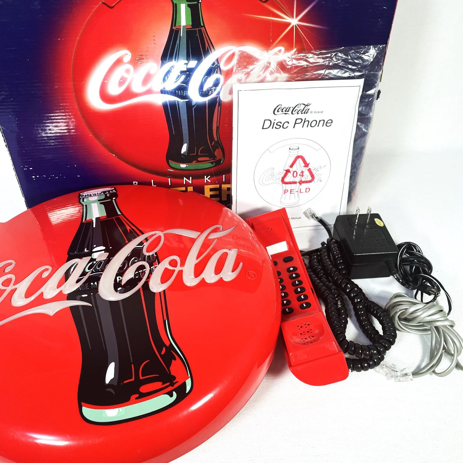 Coca Cola ☆コカコーラ、照明付き、タウン・スクエア、箱付美品