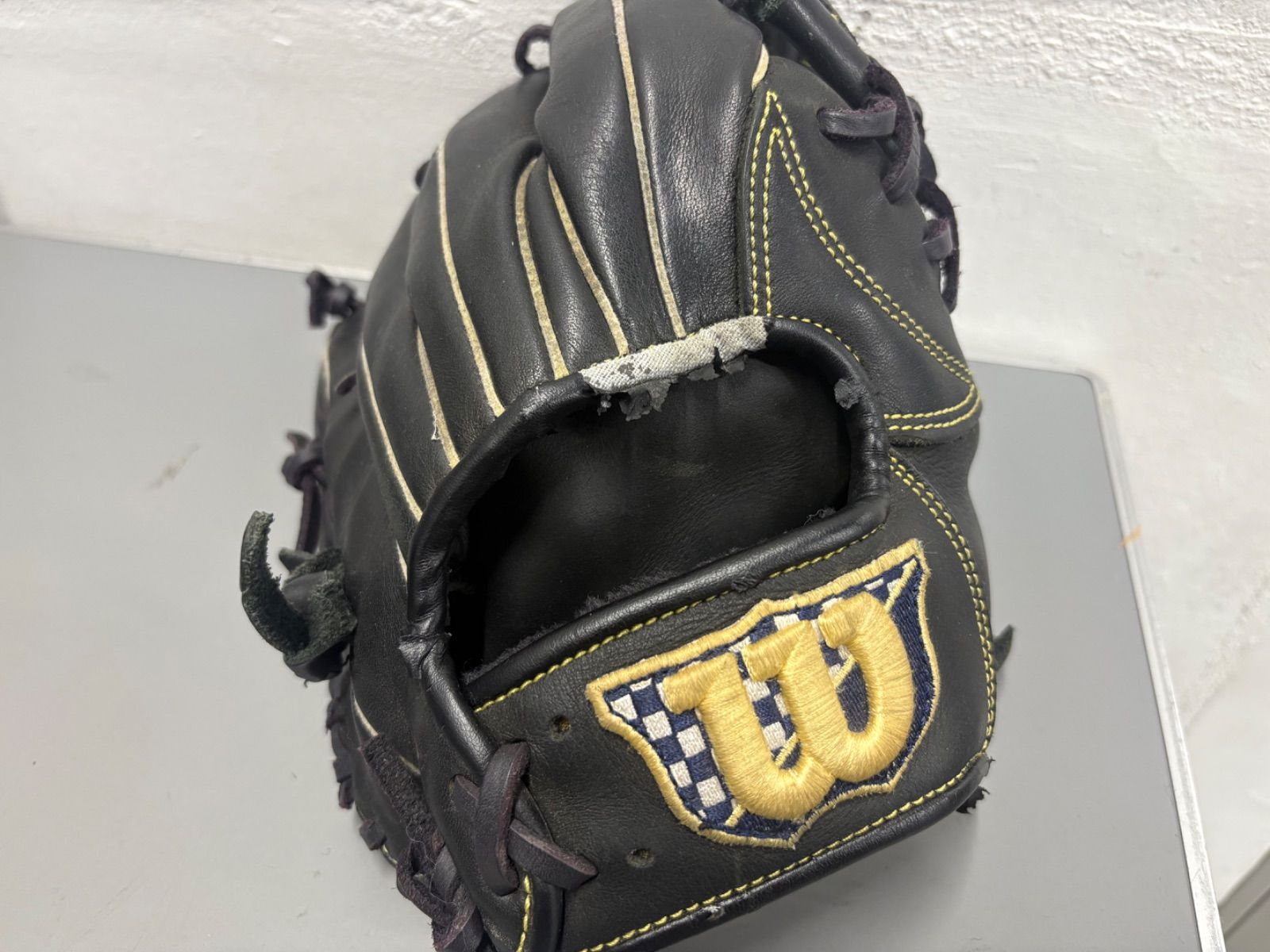 Wilson 軟式グローブ ブラック Wilson (ウィルソン) グローブ ブラック TRY HARD トレーニング