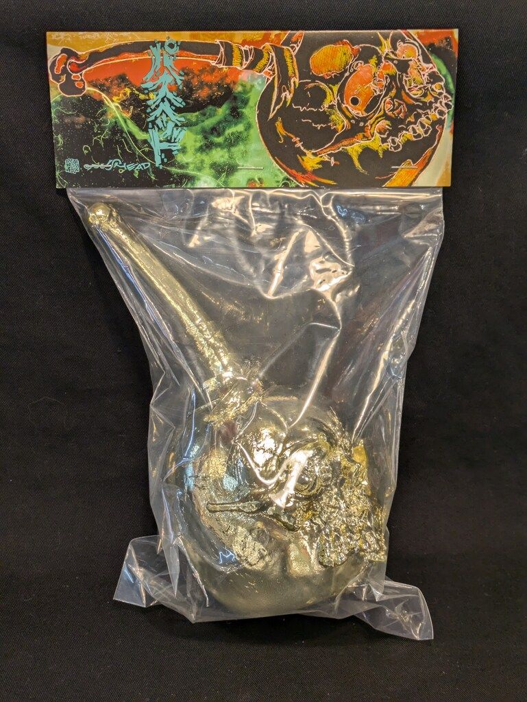MEDICOM TOY - 未開封　PUSHEAD SOUR Gold Chrome パスヘッド ゴールド MEDICOMTOY PUSHEAD SOUR Gold Chrome - メルカリ