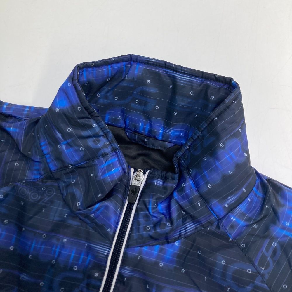 サイズ M LE COQ GOLF ルコックゴルフ 長袖 中綿 ジップジャケット ロゴ総柄 ネイビー系 240101505940 ゴルフウェア メンズ ストスト LLC-HASEGAWATOSO_COM