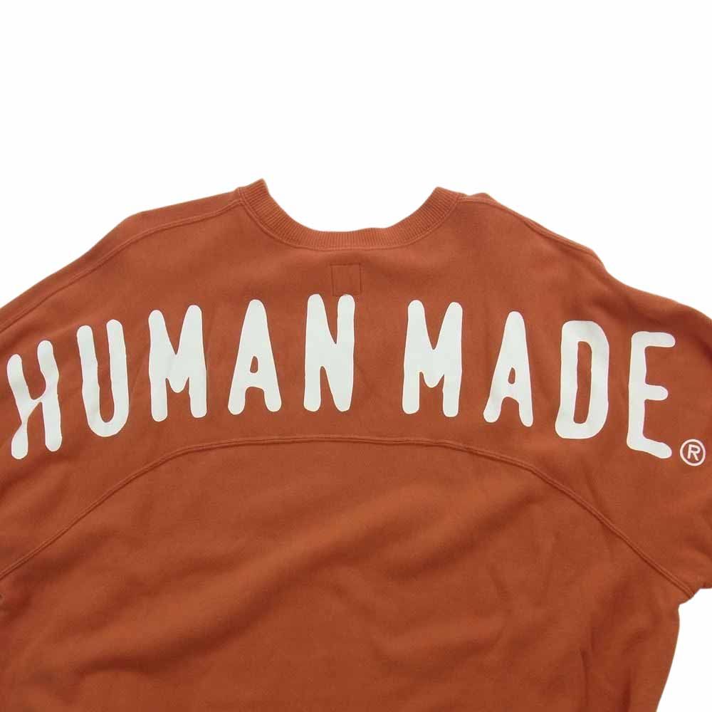 Human Made  オレンジ　クールネックスウェット　メンズ