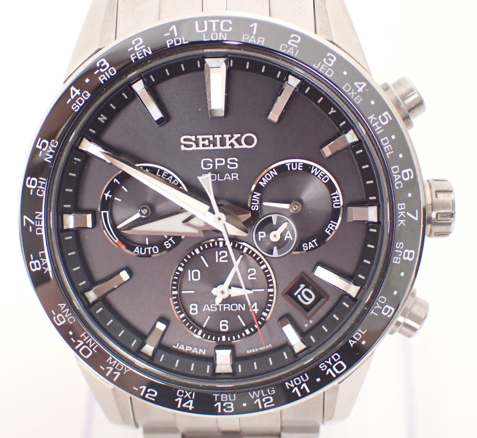 超美品 箱・コマ付き SEIKO(セイコー) アストロン SBXC003 チタン 