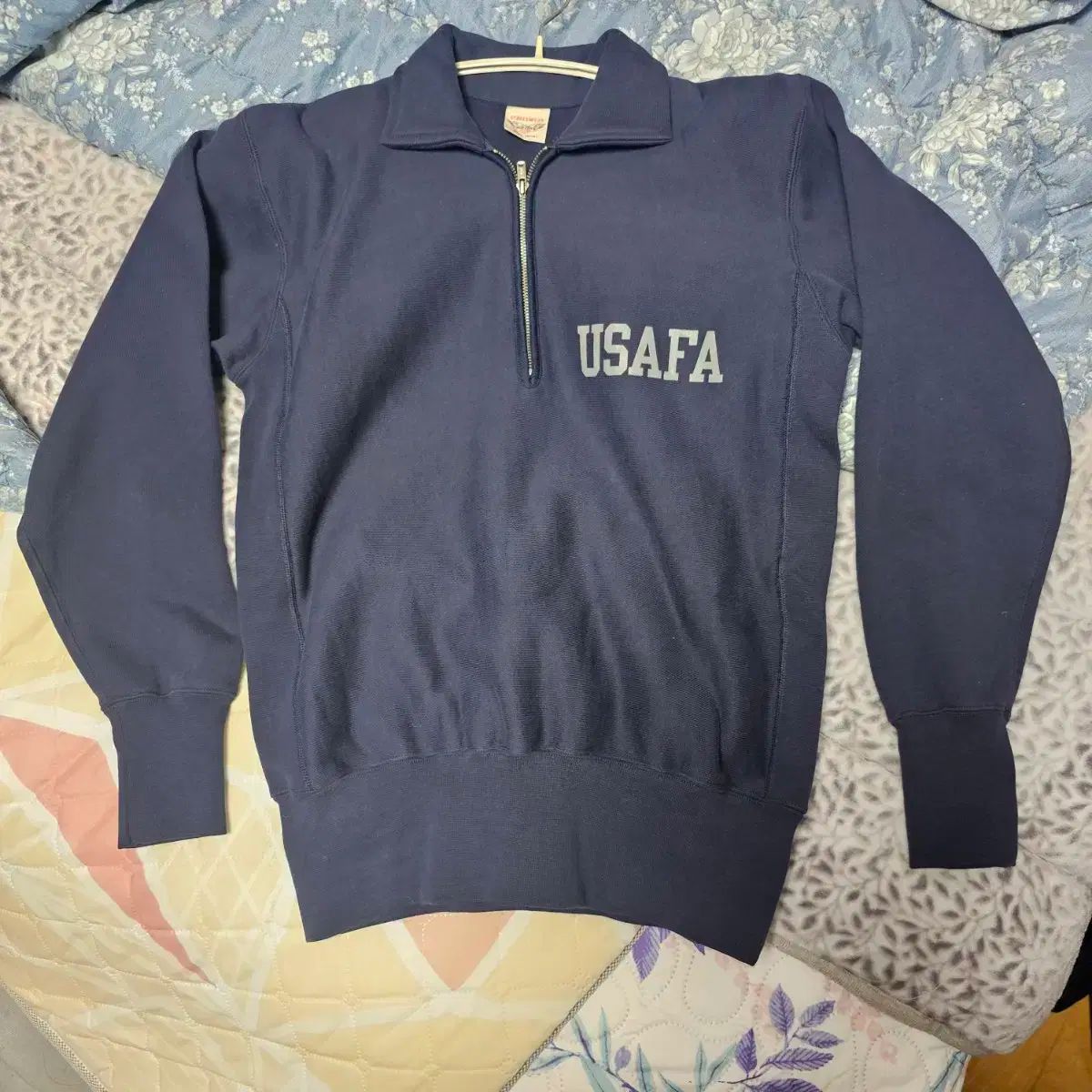 【雷市場（ポンジャン）商品韓国直送】 S BRONSON ノンストック USAFA リバースウィーブ ハーフジップ パーカー
