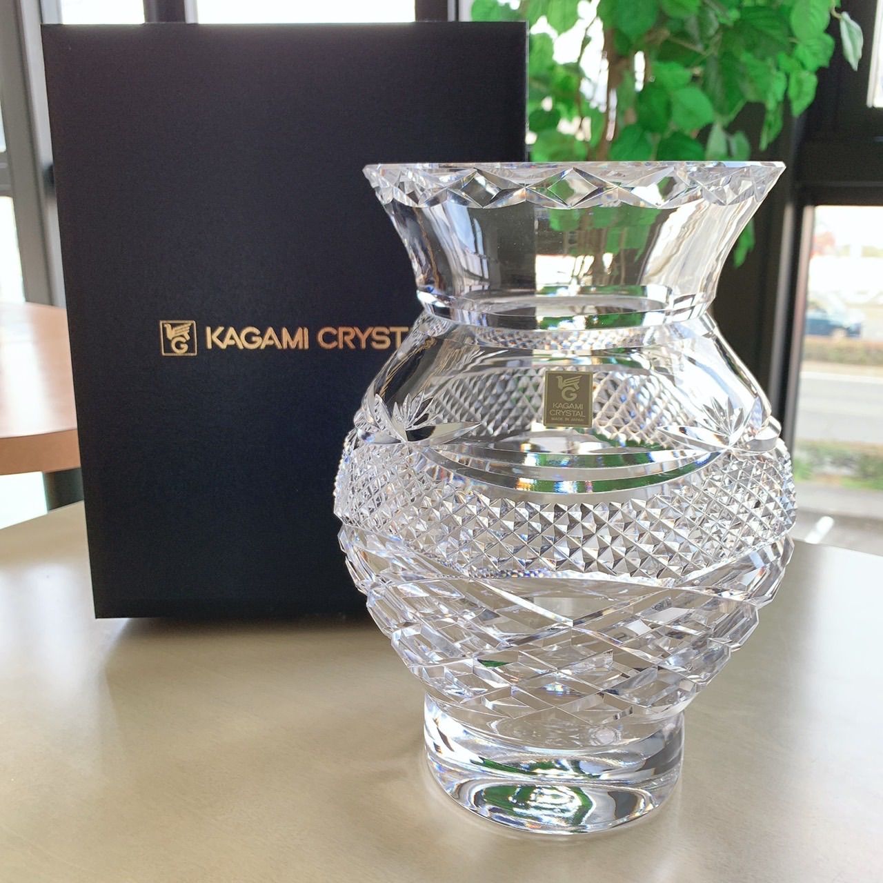 クリスタル 花瓶 - 花瓶