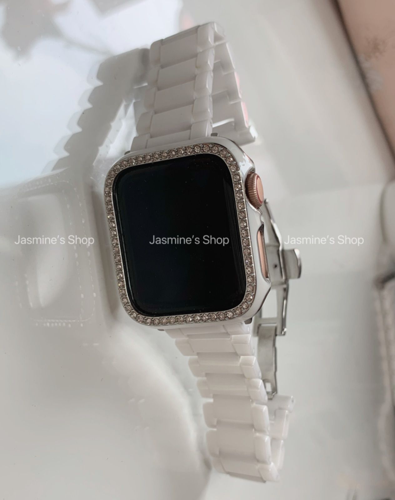 新入荷】Apple Watch ジルコンニアケース セラミックベルト セット 