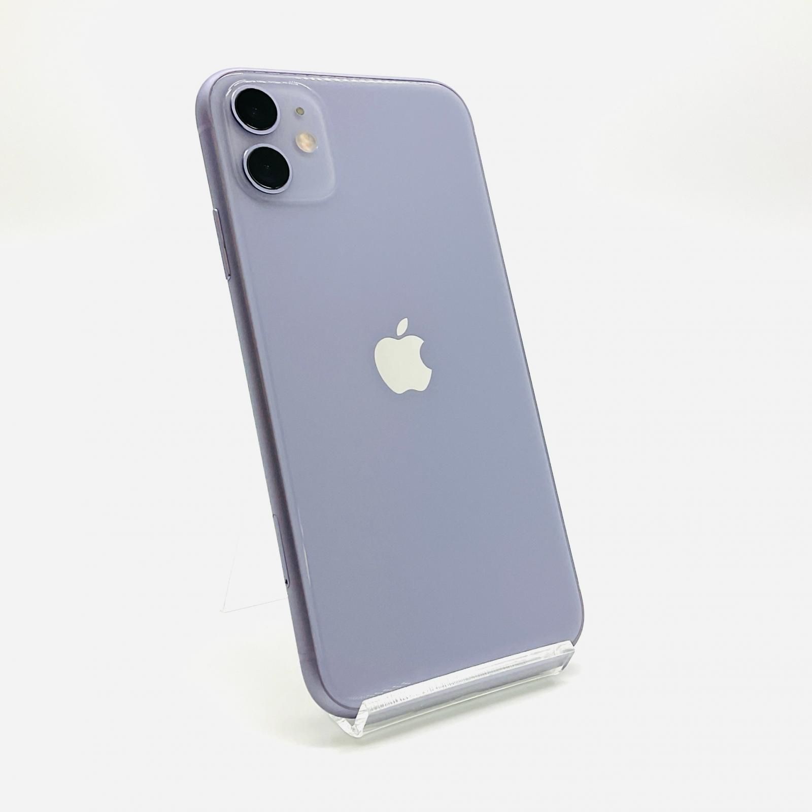 【全額返金保証】【最速発送】Apple iPhone 11 128GB パープル SIMフリー 動作確認済 92%