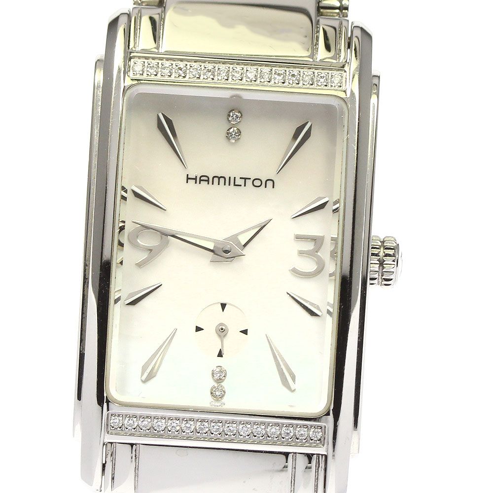 ハミルトン HAMILTON H114910 アードモア ダイヤベゼル クォーツ レディース 箱・保証書付き_762717 ハミルトン HAMILTON H114910 アードモア ダイヤベゼル クォーツ