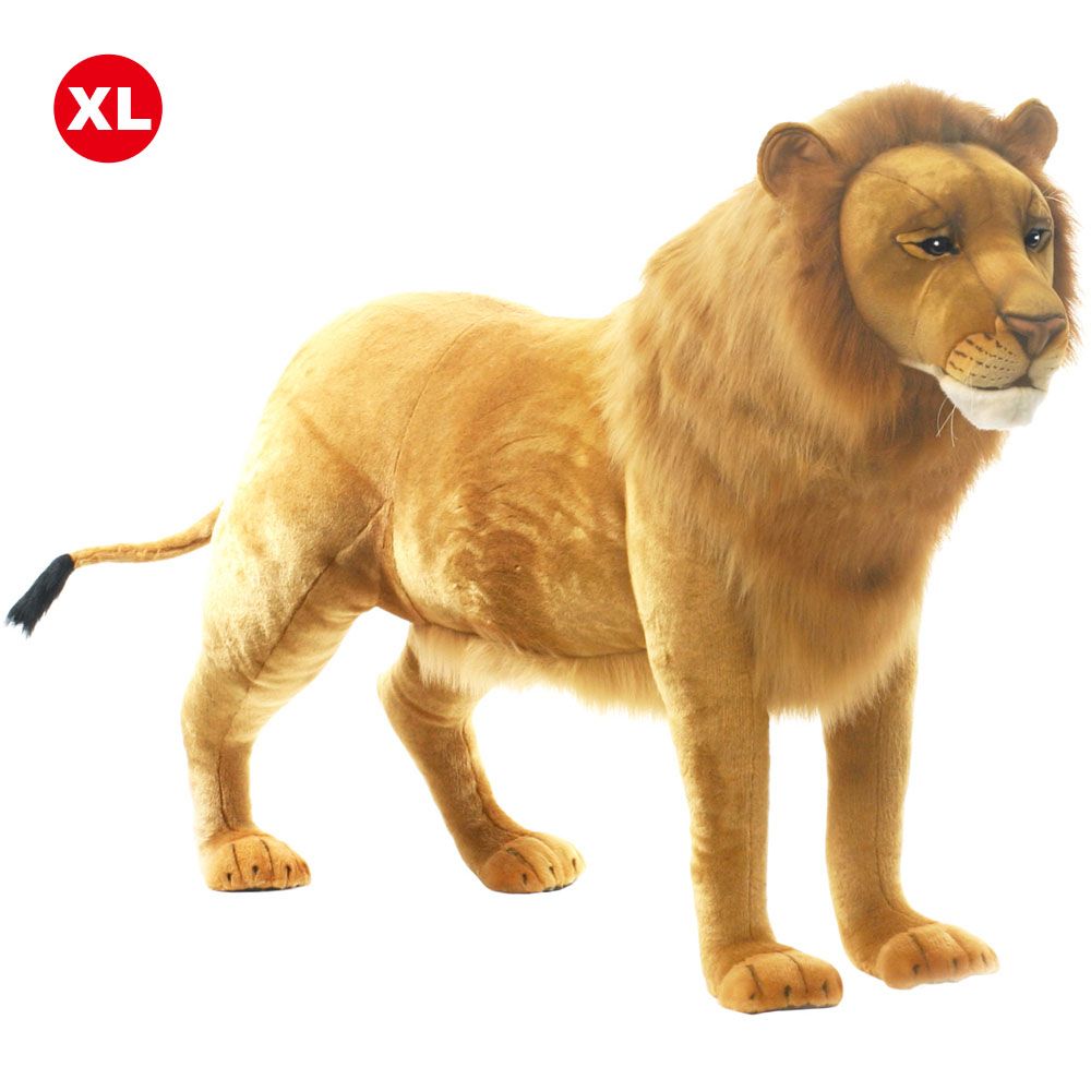 HANSA 4317 ライオン(オス)180 全長：180cm STANDING LION  BH4317  ぬいぐるみ ハンサ 動物 犬 猫 鳥 うさぎ ペンギン アニマル 置物 人形 フィギュア 大きい 実物大 大型