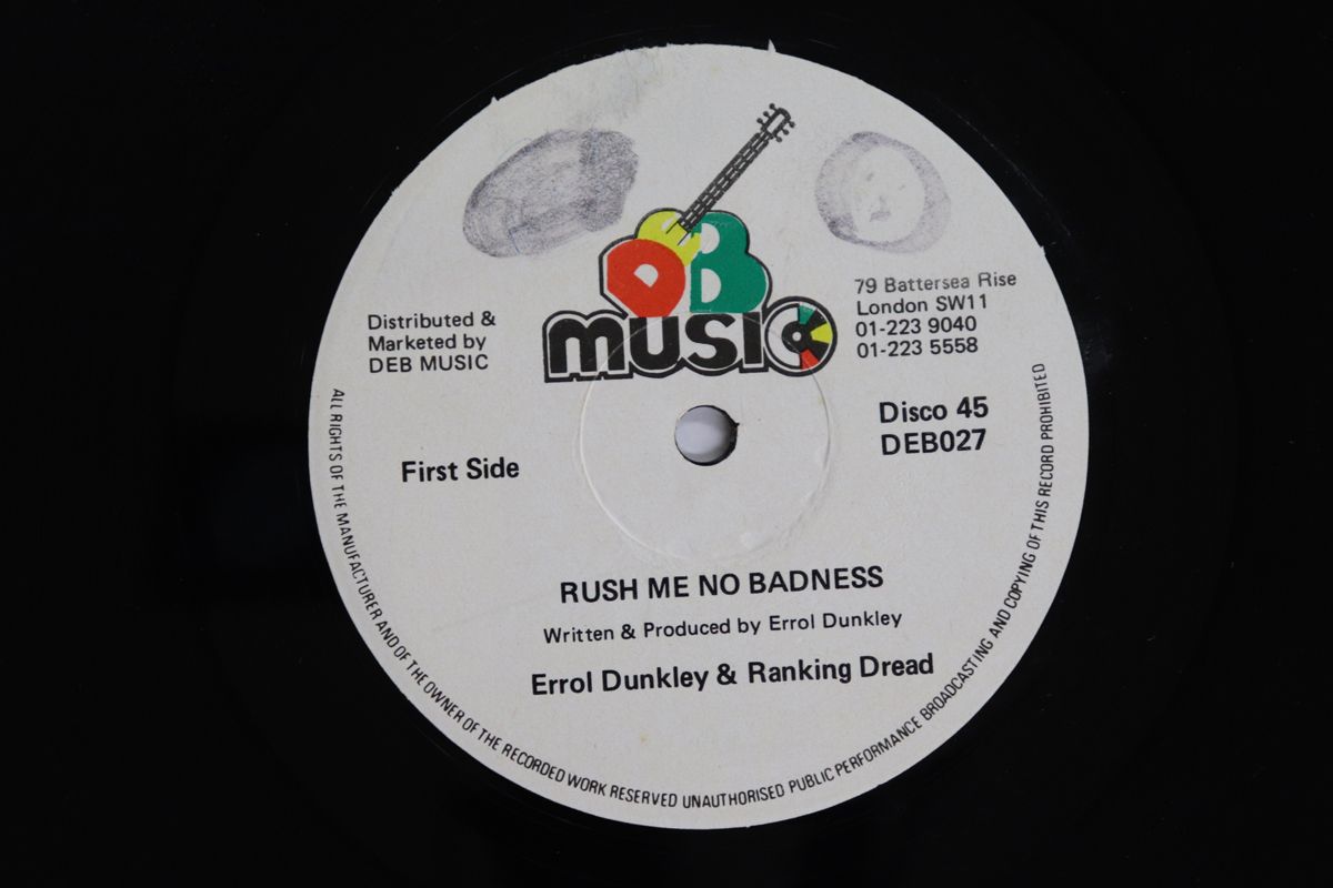 英12” Errol Dunkley, Ranking Dread Rush Me No Badness DEB027