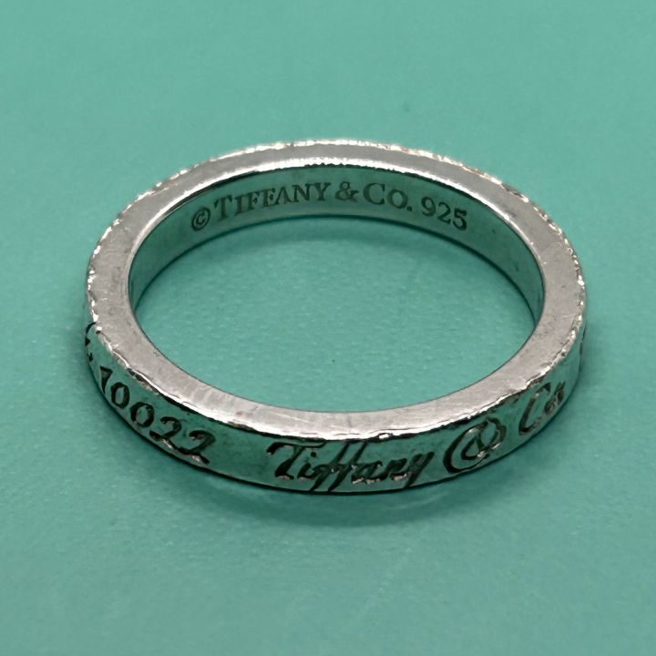 TIFFANY＆CO．シルバー925ニューヨークノーツナローリング