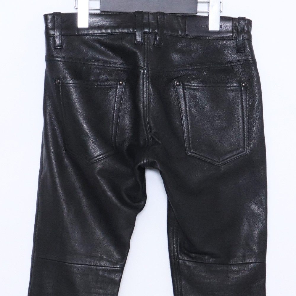 5351 POUR LES HOMMES ゴートストレッチレザーパンツ サイズ2 ブラック