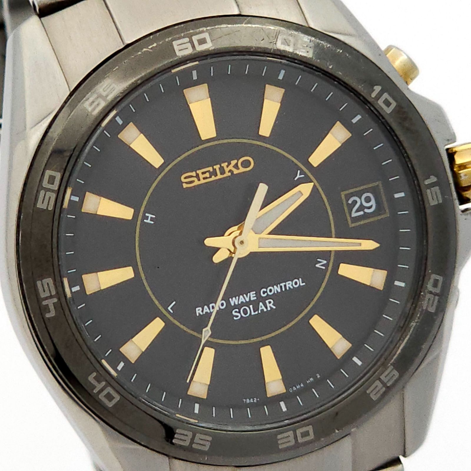 SEIKO 7B42-0AH0 TITANIUM 防水ソーラー メンズ 腕時計 SEIKO/セイコー】 7B42-0AH0/SBTM101 ラウンドデイト 腕時計
