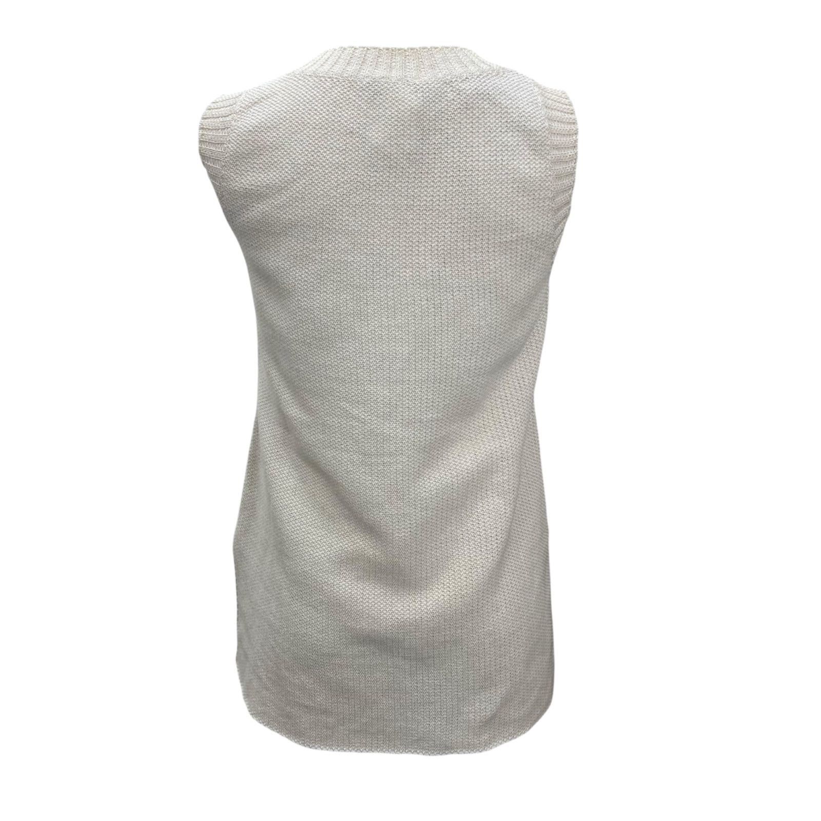 ○美品 シャネル CHANEL ニットベスト トップス Vネック クリーム