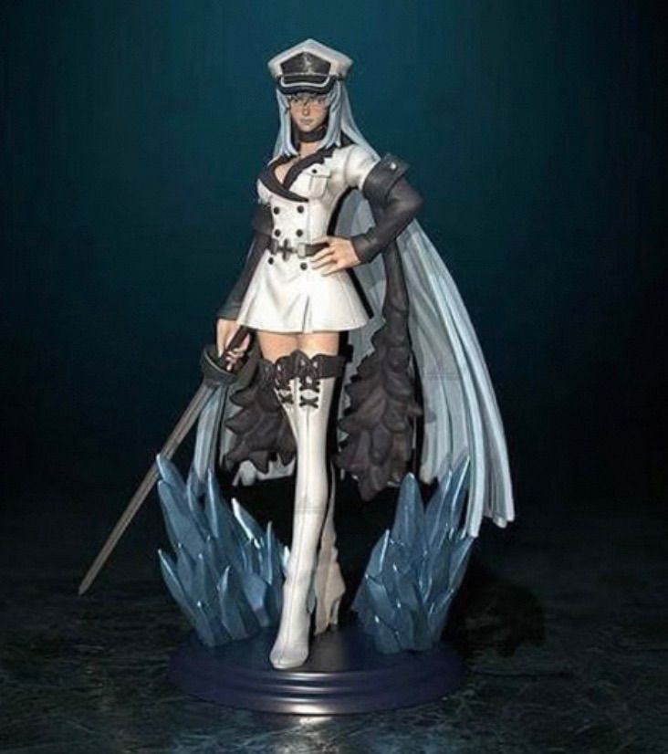 1/8 ガレージキット フィギュア 未塗装 アカメが斬る エスデス 25cm