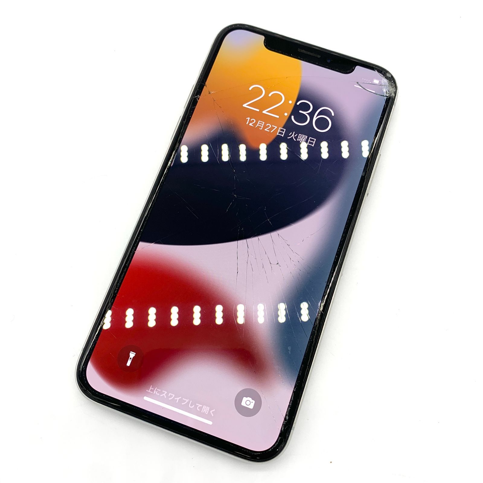 特注生産 iPhone X 64GB シルバー au - スマートフォン・携帯電話