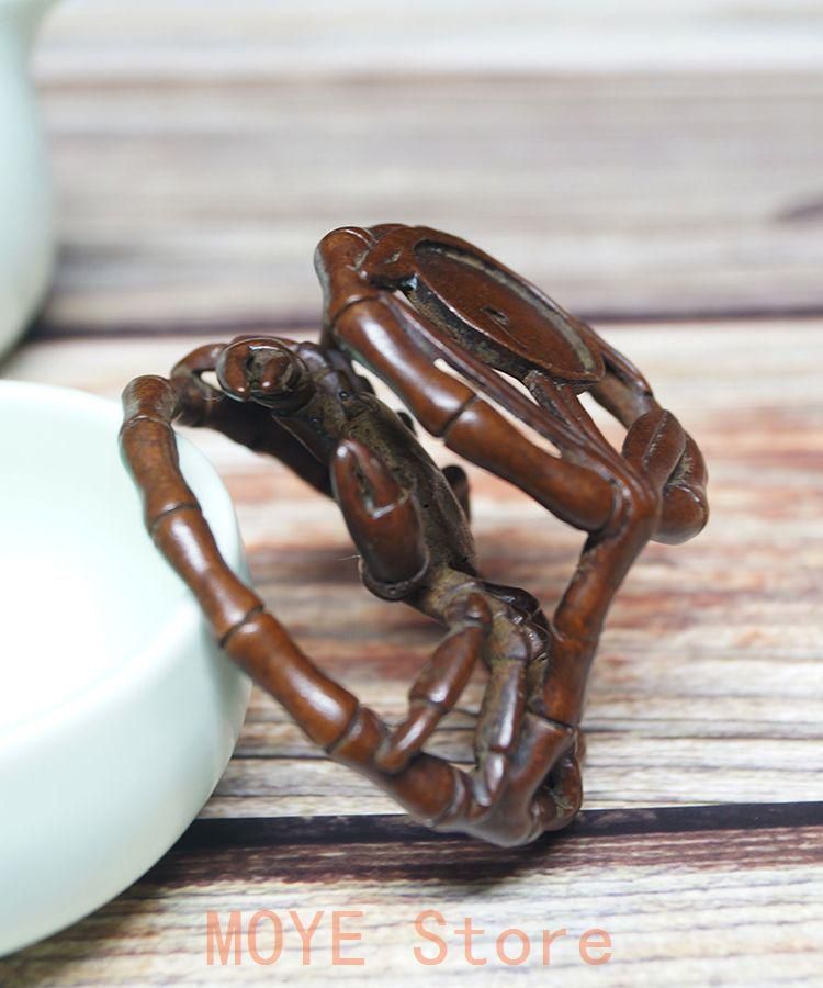 銅 細工 蟹籠 蓋置 蓋託 茶寵 倒流香 香塔 香道具