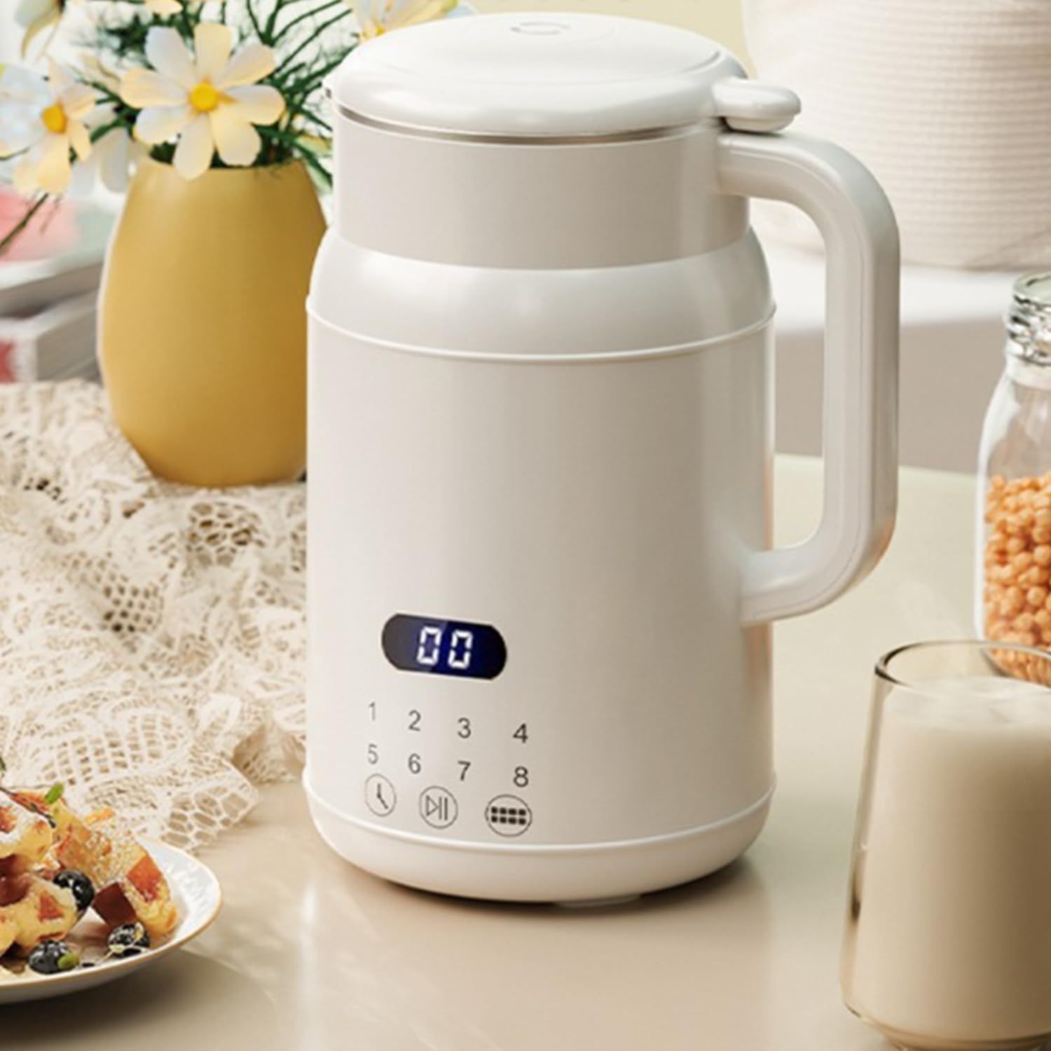 最終値下げ　MACOLAUDER 豆乳メーカー Amazon | 「12時間予約・ビタミン急速補給」 MACOLAUDER 豆乳