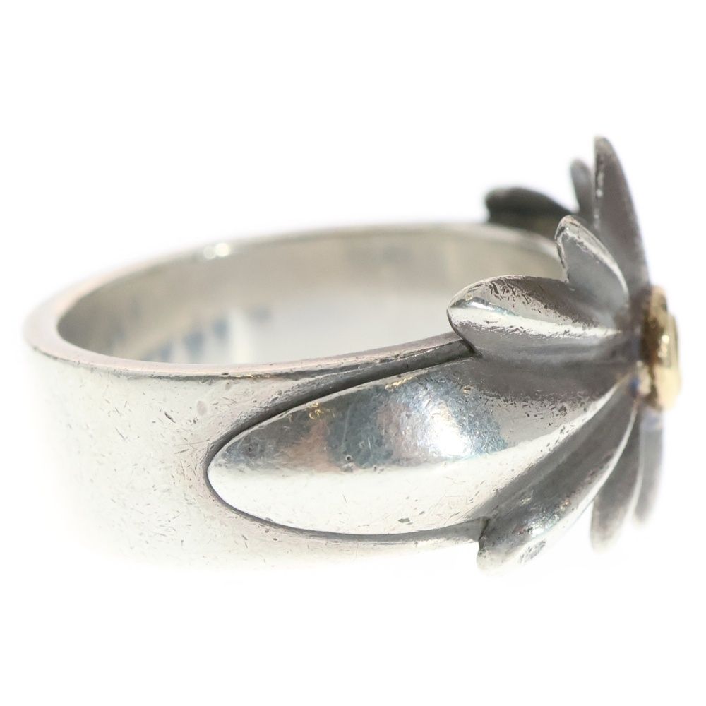 高品質 silver925 金メタル付 平打ちバングル goro's ゴローズ 平打ちブレスL バングル シルバー/ゴールド : BRING