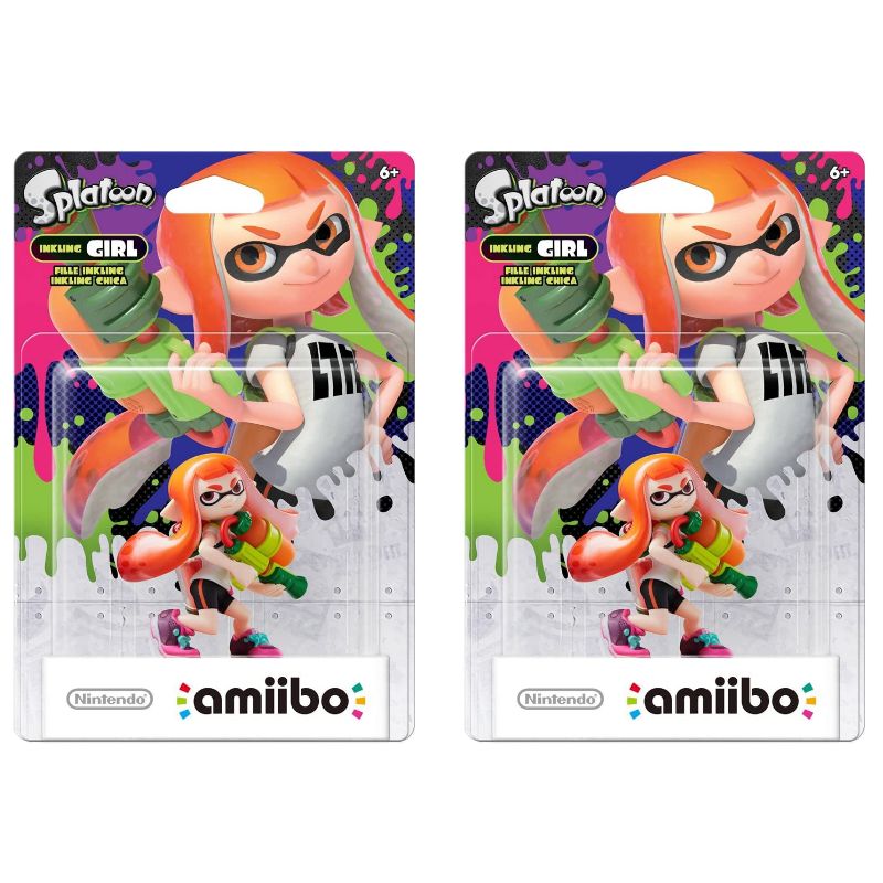 amiibo ガール (スプラトゥーンシリーズ) 2個セット - ニコちゃん