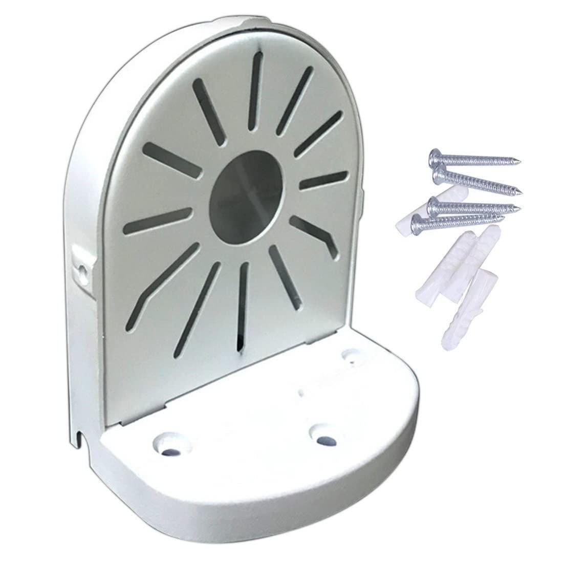 AKNPMHTドームカメラブラケット防犯カメラ 専用ブラケット【アルミ合金】Lタイプ 4.5インチ 防水ハウジングブラケット取付金具 (ホワイト)CCTVドームカメラマウント ウォールマウン