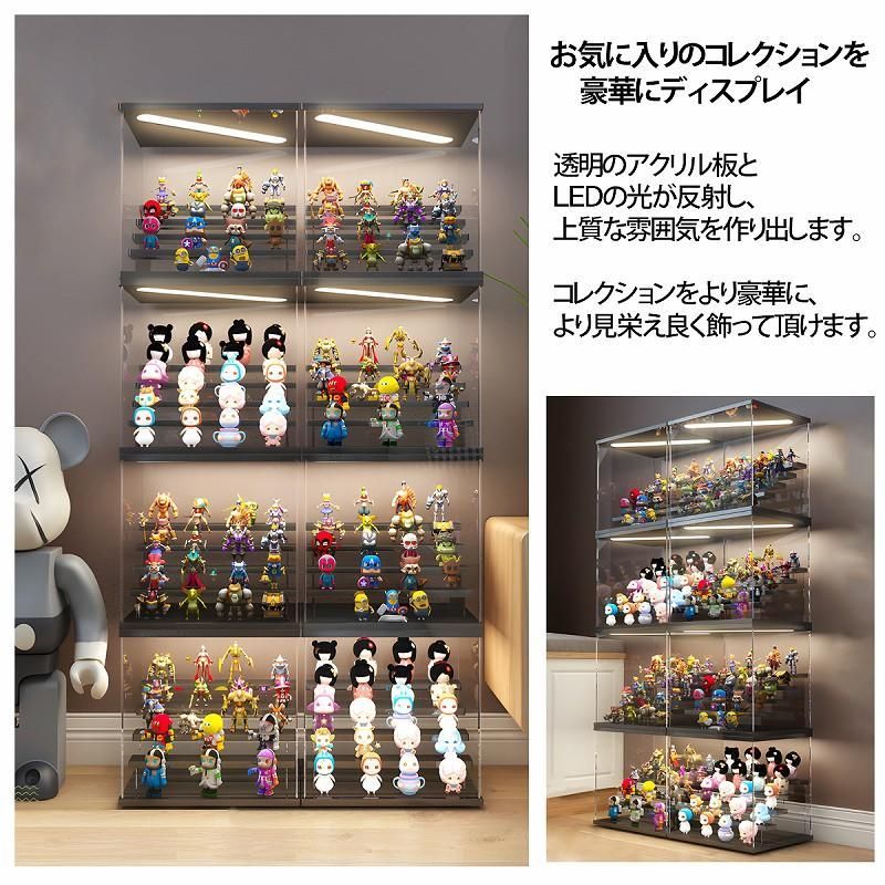 コレクションケース ミニカーケース LED アクリル 1/64 CB-10BK