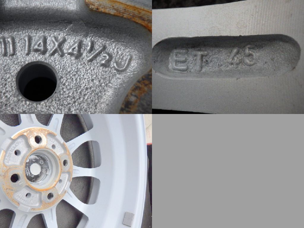 2925 B▲ ▲INTER MILANO INFINITY F10 ホイール▲14x4.5J 4穴 PCD100 45▲4本