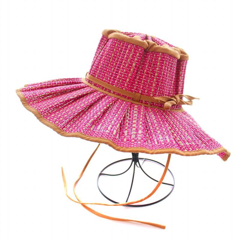 Foxey帽子 FOXEYフォクシーブティックリボンストローハット麦わら帽子