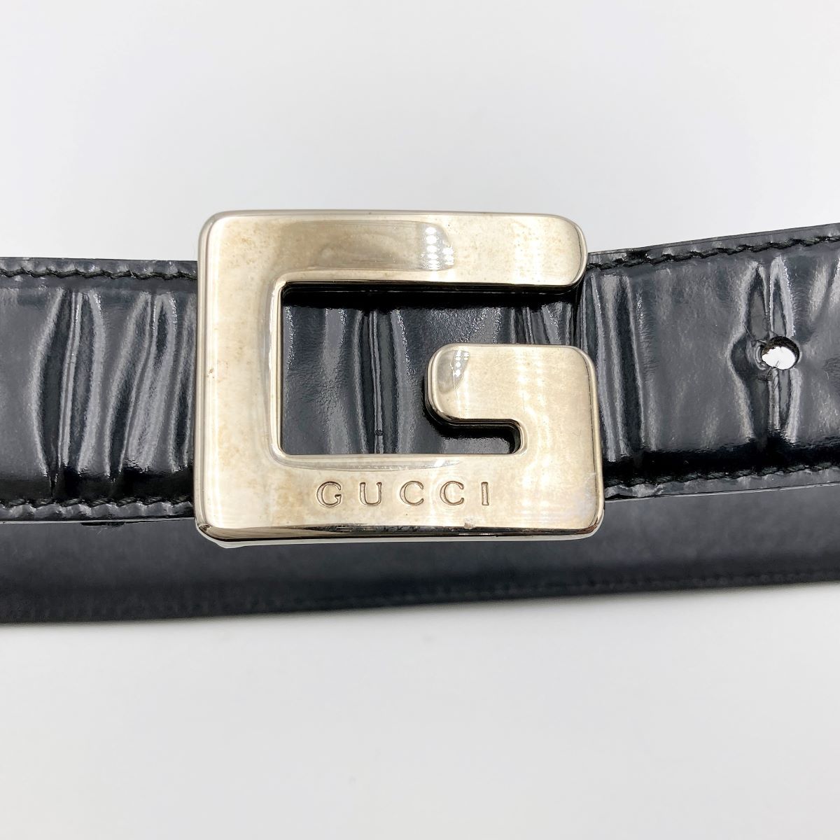 GUCCI グッチ ベルト レディースベルト Gモチーフ ブラック 黒