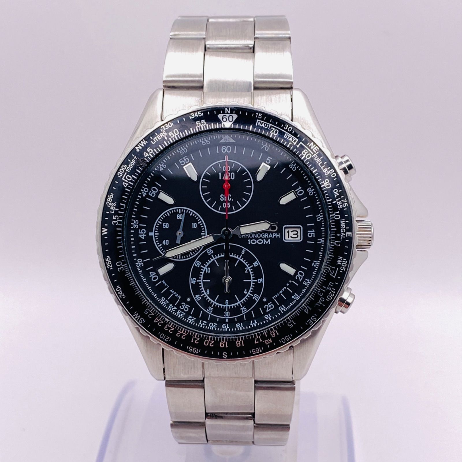 超特価SALE開催！ SEIKO セイコーフライトマスターパイロット7T92-0CF0 100M 防水 時計