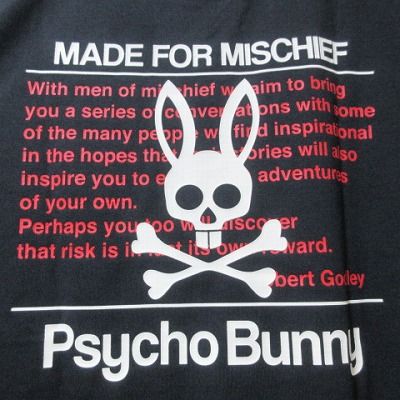 サイコバニー Psycho Bunny 21SS バックプリントTシャツ 半袖