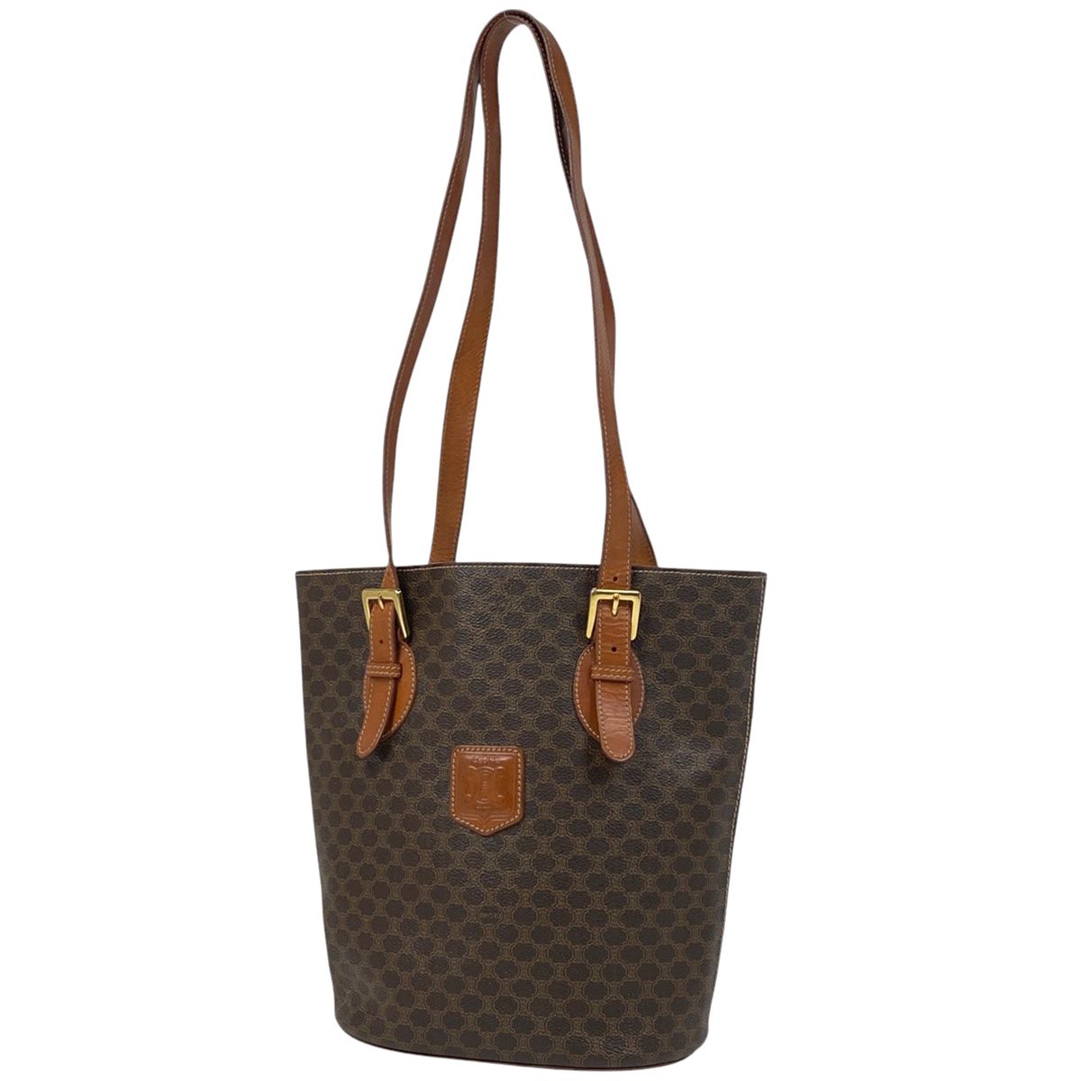セリーヌ CELINE マカダム柄 トートバッグ ショルダーバッグ バケツ型 