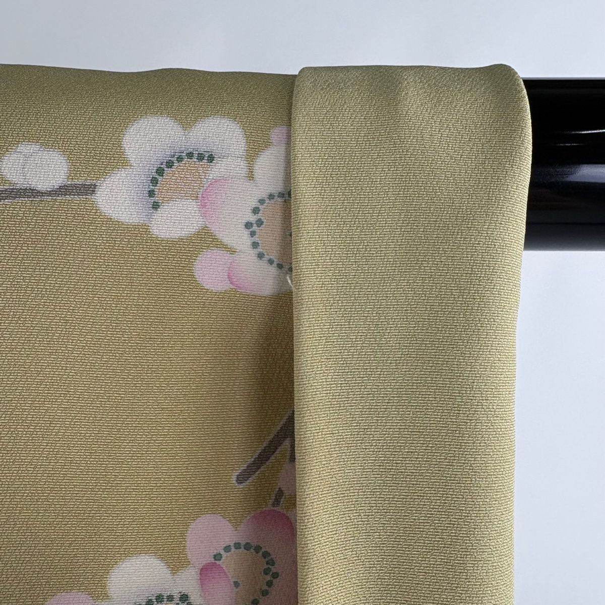 バイセル 美品 名品 訪問着 ベージュ 落款 ぼかし 雪輪 草花 柴垣 金彩 正絹 袷 160cm Mサイズ☆☆☆☆ 訪問着 身丈157cm 裄丈61.5cm S 袷 落款 建物 樹木 ぼかし ベージュ 正絹