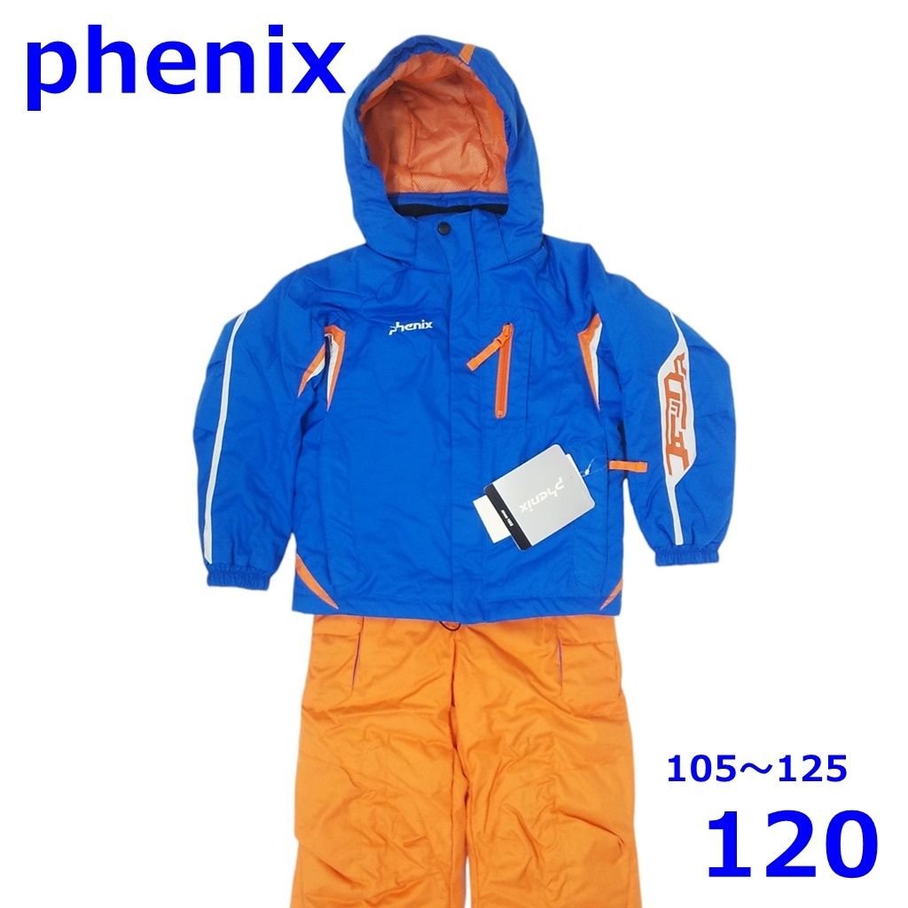 Phenix スキーウェア 子ども用 青 オレンジ Phenix スキーウェア 子ども用 青オレンジ Phenix スキーウェア 子ども