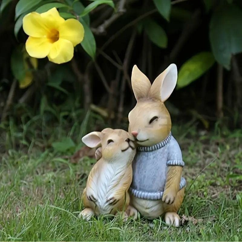 植木鉢 うさぎ アニマル ラビット ヴィンテージ調 レトロ調 ホワイト