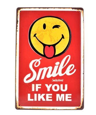コリアグランドセール IF Smile アメリカン雑貨 ブリキ看板 YOU メルカリ - ME LIKE 店舗看板