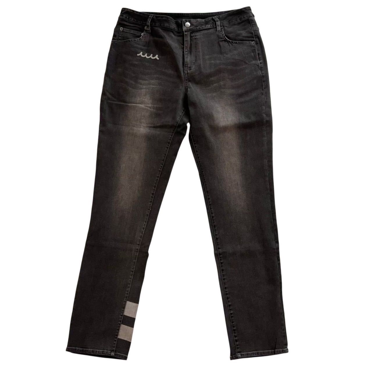 muta MARINE ストレッチデニムパンツ グレー Lサイズ 未使用 Muta marine ムータマリン デニムパンツ グレー ストレッチ