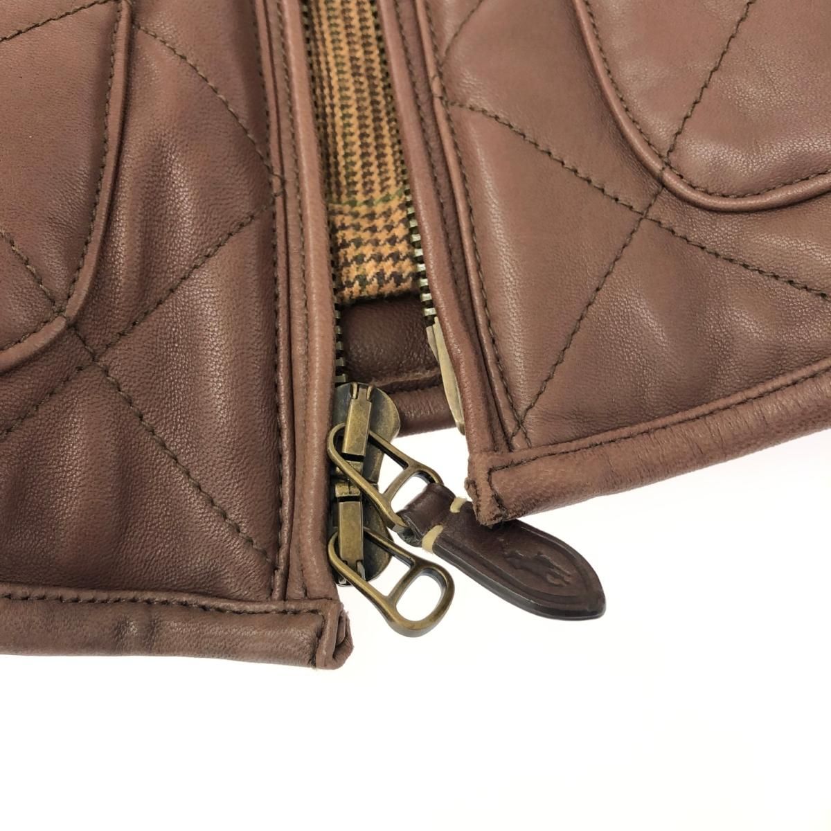 良好 POLO RALPH LAUREN ポロラルフローレン ジップアップ レザー 