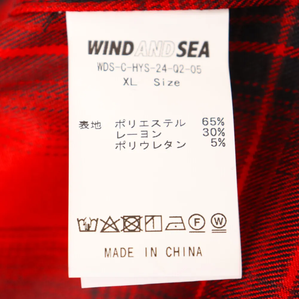 HYSTERIC GLAMOUR (ヒステリックグラマー) ×WIND AND SEA CHECK SHIRT ...