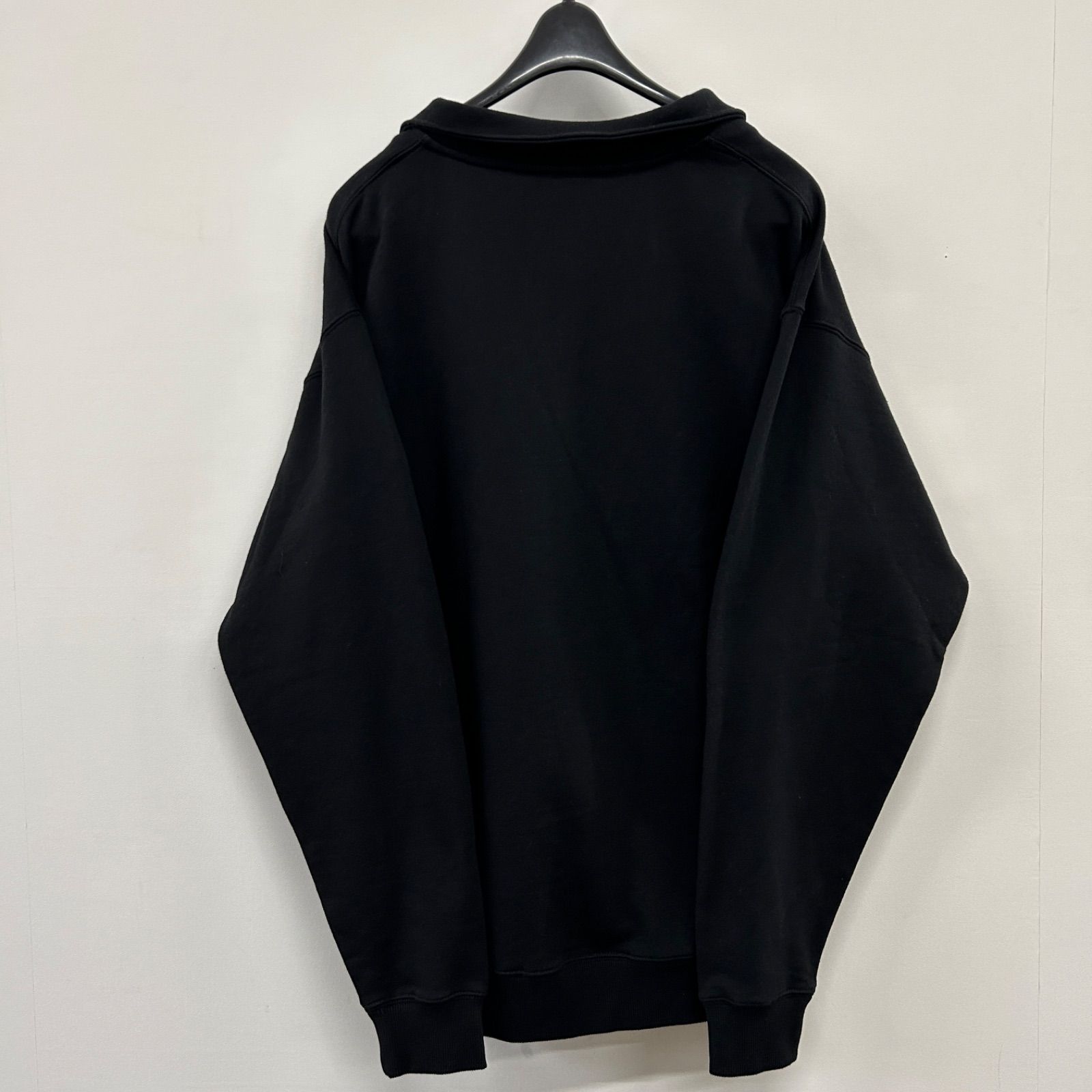 UMBRO／アンブロ 胸刺繍ハーフZIPスウェット（ブラック）】トレーナー 