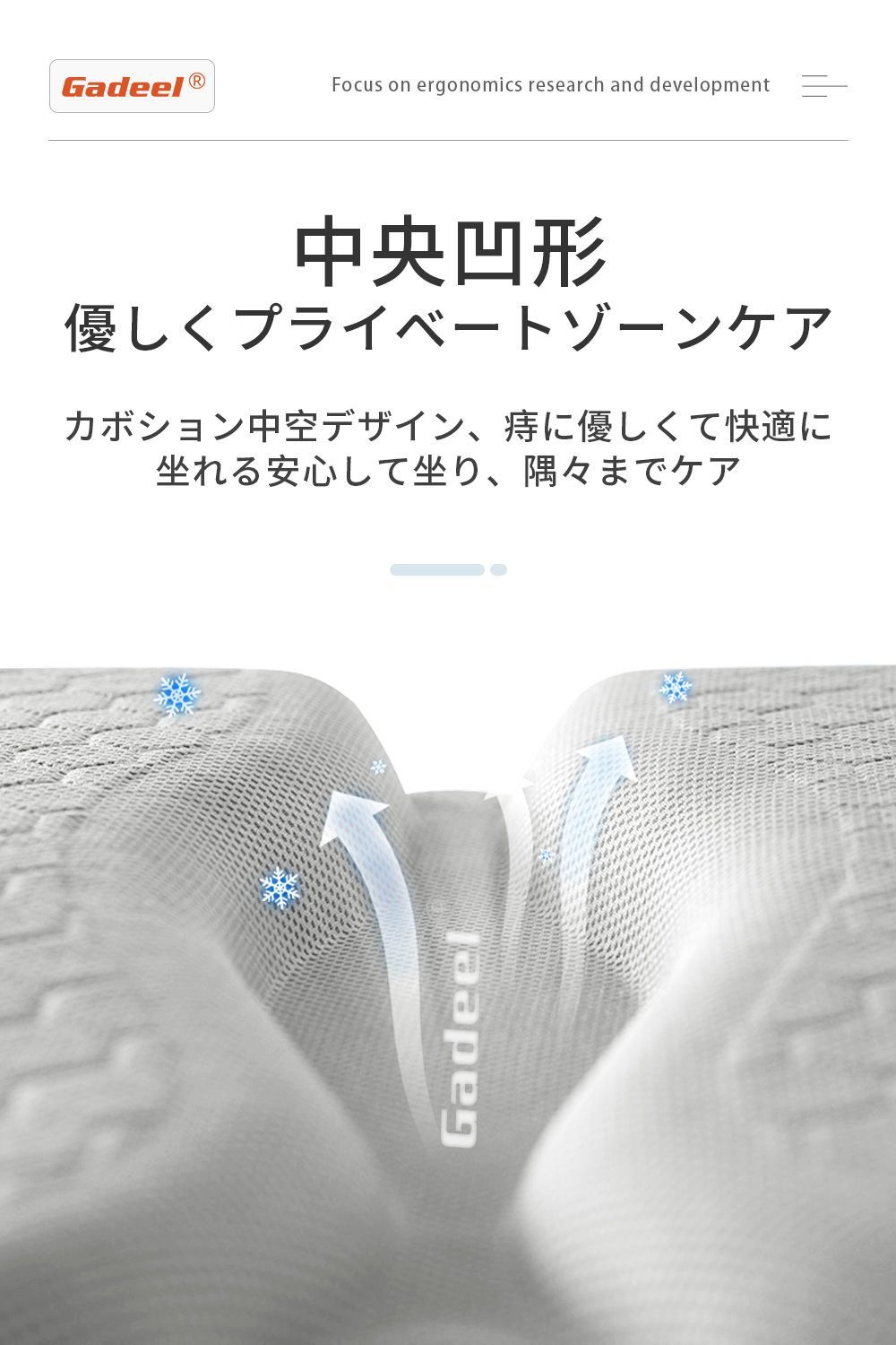 Amazon.co.jp: Gadeel ゲルクッション ジェルクッション 高通気 【新品、未使用☘】Gadeel 【2個入れ】ゲルクッション 高通気性 座布団 高反発 二重 無重力クッション 四季通用 中空設計 ハニカム構造 蒸れない 体圧分散 折りたたみ式 滑り止め 特大 運転クッション (グレー)