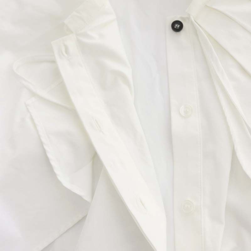 MACHATT アシメカラーブラウス ホワイトシャツ/ブラウス(長袖/七分)