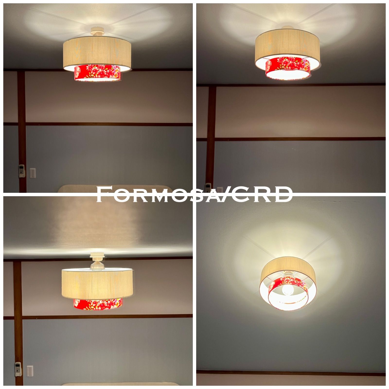 天井照明 Formosa/CRD シーリングライト スラブ光沢生地 オフホワイト