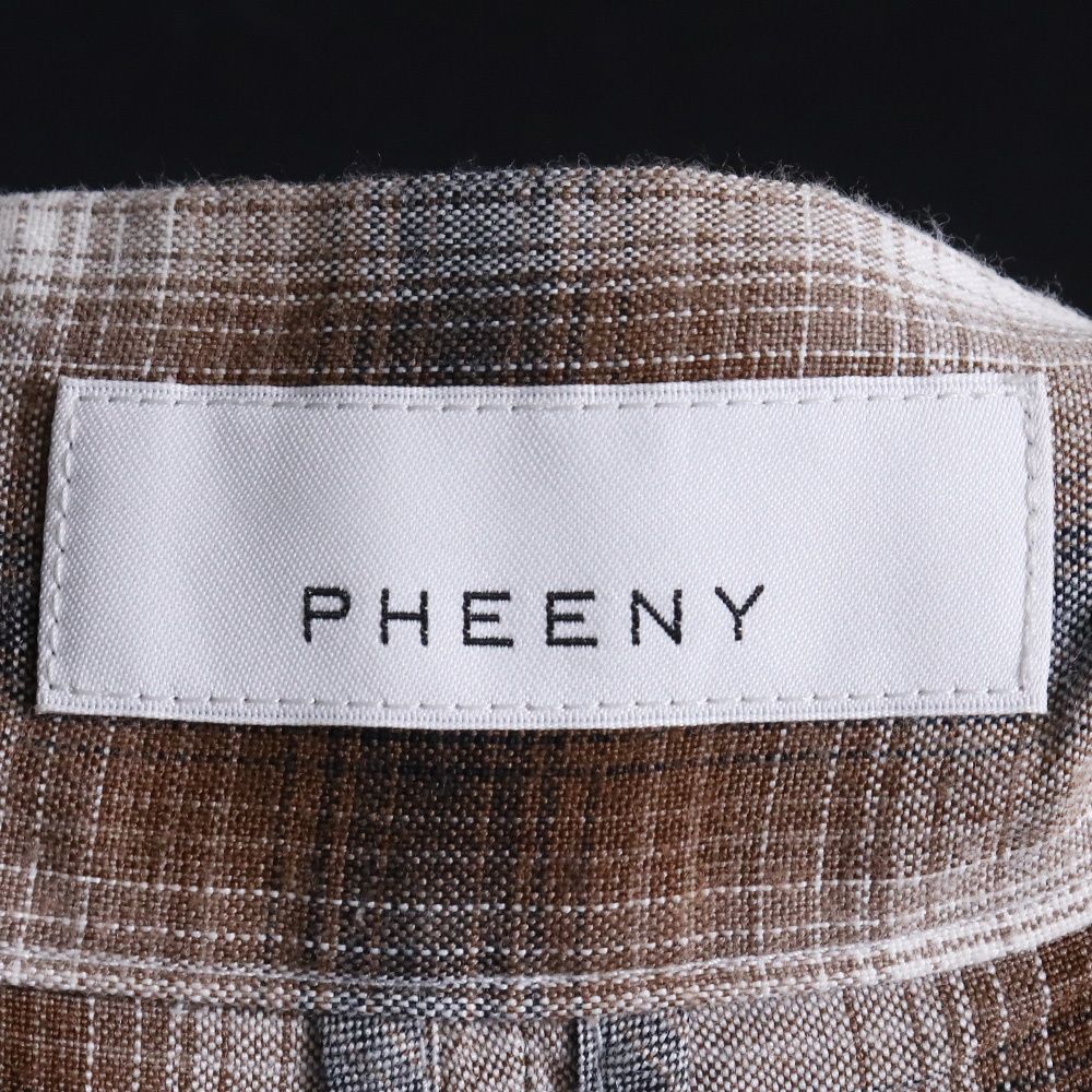 PHEENY レーヨンオンブレチェック2タックスラックス サイズ2