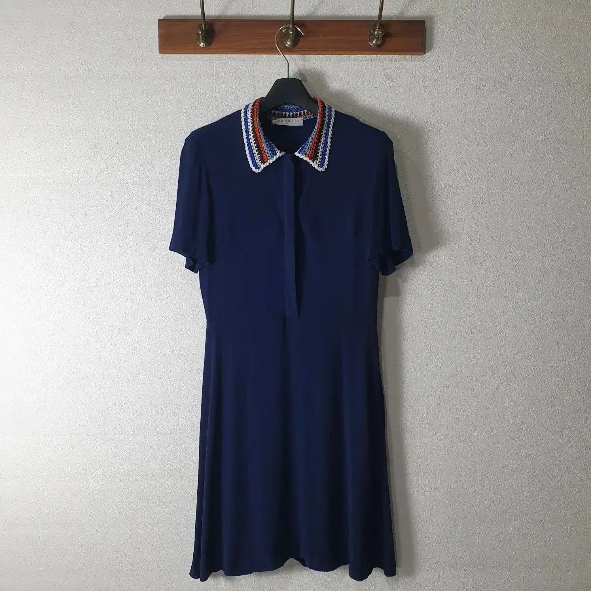 SANDRO サンドロ 夏 半袖ワンピース