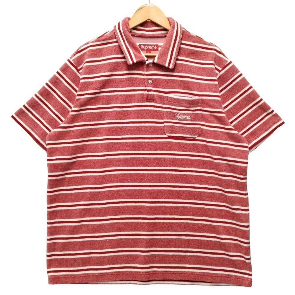 Supreme ストライプ ポロシャツ Sサイズ