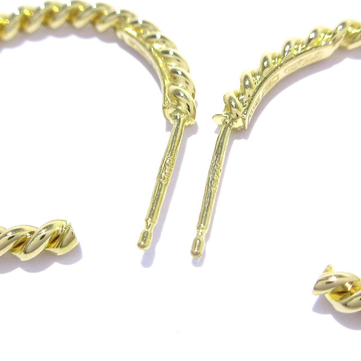 Tiffany ツイスト フープ ピアス 美品 希少美品TIFFANY&Co. ティファニー ツイストフープピアス - メルカリ